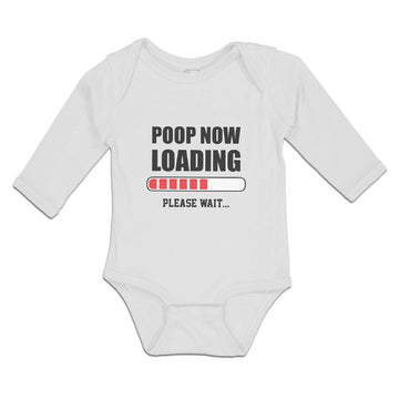 Long Sleeve Bodysuit Baby Poop Now Loading Please Wait Boy & Girl Clothes Cotton