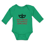 Long Sleeve Bodysuit Baby Baby Needs to Express Some Rage Boy & Girl Clothes - Cute Rascals