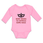 Long Sleeve Bodysuit Baby Baby Needs to Express Some Rage Boy & Girl Clothes - Cute Rascals