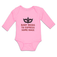 Long Sleeve Bodysuit Baby Baby Needs to Express Some Rage Boy & Girl Clothes - Cute Rascals
