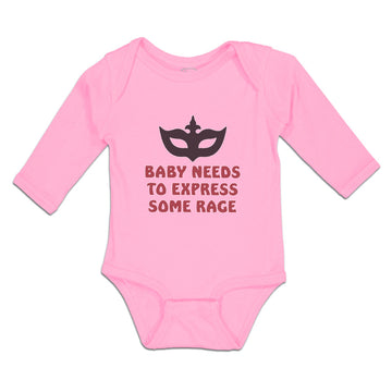Long Sleeve Bodysuit Baby Baby Needs to Express Some Rage Boy & Girl Clothes