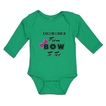 Long Sleeve Bodysuit Baby Cheerleader from Bow to Toe Boy & Girl Clothes Cotton