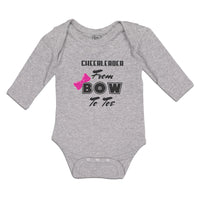 Long Sleeve Bodysuit Baby Cheerleader from Bow to Toe Boy & Girl Clothes Cotton - Cute Rascals
