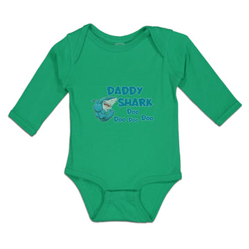 Long Sleeve Bodysuit Baby Daddy Shark Doo Doo Doo Doo Boy & Girl Clothes Cotton