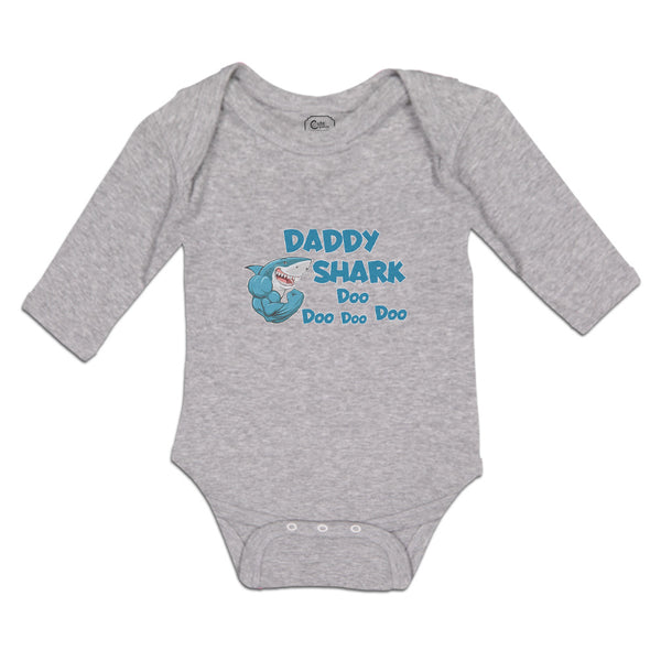 Long Sleeve Bodysuit Baby Daddy Shark Doo Doo Doo Doo Boy & Girl Clothes Cotton - Cute Rascals