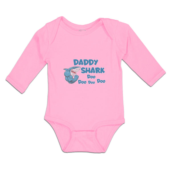 Long Sleeve Bodysuit Baby Daddy Shark Doo Doo Doo Doo Boy & Girl Clothes Cotton - Cute Rascals