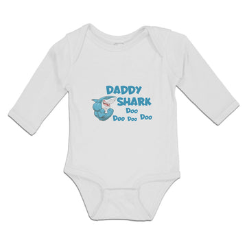 Long Sleeve Bodysuit Baby Daddy Shark Doo Doo Doo Doo Boy & Girl Clothes Cotton