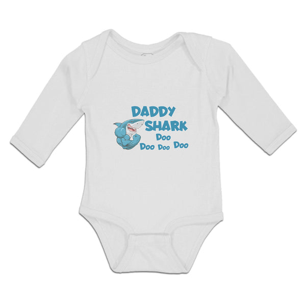 Long Sleeve Bodysuit Baby Daddy Shark Doo Doo Doo Doo Boy & Girl Clothes Cotton - Cute Rascals