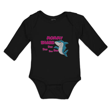 Long Sleeve Bodysuit Baby Mommy Shark Doo Doo Doo Doo Boy & Girl Clothes Cotton