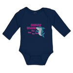 Long Sleeve Bodysuit Baby Mommy Shark Doo Doo Doo Doo Boy & Girl Clothes Cotton