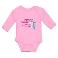 Long Sleeve Bodysuit Baby Mommy Shark Doo Doo Doo Doo Boy & Girl Clothes Cotton