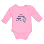 Long Sleeve Bodysuit Baby Big Brother Shark Doo Doo Doo Doo Boy & Girl Clothes - Cute Rascals