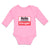 Long Sleeve Bodysuit Baby Hello My Middle Name Is Danger Boy & Girl Clothes - Cute Rascals