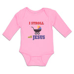 Long Sleeve Bodysuit Baby I Stroll with Jesus Boy & Girl Clothes Cotton