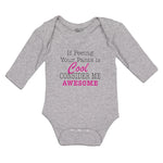 Long Sleeve Bodysuit Baby If Peeing Your Pants Is Cool Consider Me Awesome
