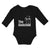 Long Sleeve Bodysuit Baby The Godchild with Cross on Hand Holding Cotton