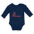 Long Sleeve Bodysuit Baby The Godgaughter with Red Cross on Hand Holding Cotton
