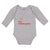 Long Sleeve Bodysuit Baby The Godgaughter with Red Cross on Hand Holding Cotton