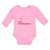Long Sleeve Bodysuit Baby The Godgaughter with Red Cross on Hand Holding Cotton