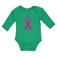 Long Sleeve Bodysuit Baby Breast Cancer Awareness Boy & Girl Clothes Cotton - Cute Rascals