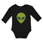 Long Sleeve Bodysuit Baby Alien Face Boy & Girl Clothes Cotton - Cute Rascals