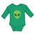Long Sleeve Bodysuit Baby Alien Face Boy & Girl Clothes Cotton - Cute Rascals