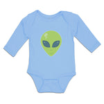 Long Sleeve Bodysuit Baby Alien Face Boy & Girl Clothes Cotton - Cute Rascals