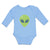 Long Sleeve Bodysuit Baby Alien Face Boy & Girl Clothes Cotton - Cute Rascals