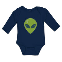 Long Sleeve Bodysuit Baby Alien Face Boy & Girl Clothes Cotton - Cute Rascals