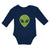Long Sleeve Bodysuit Baby Alien Face Boy & Girl Clothes Cotton - Cute Rascals