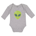 Long Sleeve Bodysuit Baby Alien Face Boy & Girl Clothes Cotton - Cute Rascals