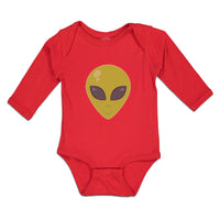 Long Sleeve Bodysuit Baby Alien Face Boy & Girl Clothes Cotton - Cute Rascals