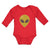 Long Sleeve Bodysuit Baby Alien Face Boy & Girl Clothes Cotton - Cute Rascals
