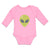 Long Sleeve Bodysuit Baby Alien Face Boy & Girl Clothes Cotton - Cute Rascals