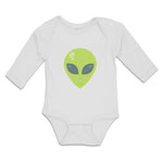 Long Sleeve Bodysuit Baby Alien Face Boy & Girl Clothes Cotton - Cute Rascals