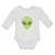 Long Sleeve Bodysuit Baby Alien Face Boy & Girl Clothes Cotton - Cute Rascals