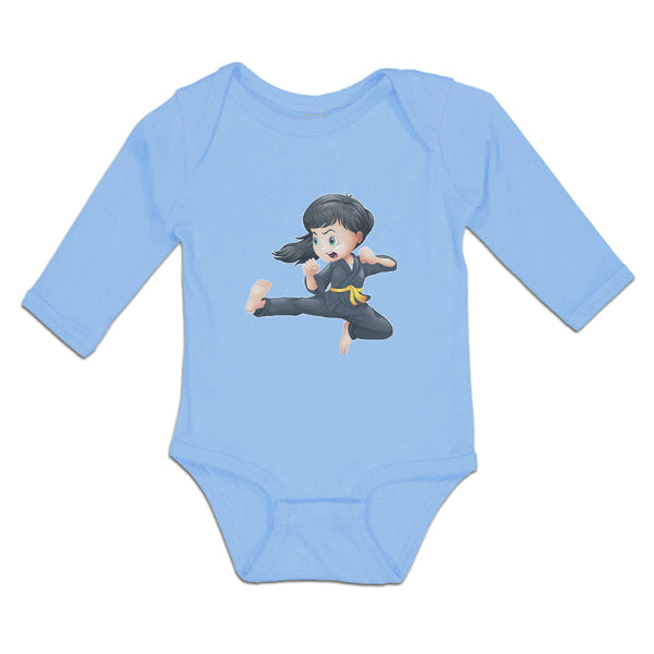 Long Sleeve Bodysuit Baby Karate Kid Boy & Girl Clothes Cotton