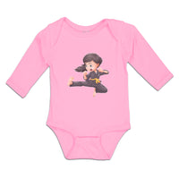 Long Sleeve Bodysuit Baby Karate Kid Boy & Girl Clothes Cotton