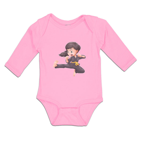Long Sleeve Bodysuit Baby Karate Kid Boy & Girl Clothes Cotton
