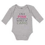 Long Sleeve Bodysuit Baby I Put Pink in Daddy's World of Camo Boy & Girl Clothes