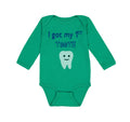 Long Sleeve Bodysuit Baby I Got My First Tooth Funny Humor Style B Cotton