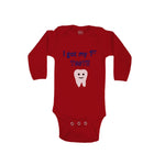 Long Sleeve Bodysuit Baby I Got My First Tooth Funny Humor Style B Cotton
