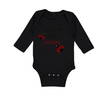 Long Sleeve Bodysuit Baby Granny's Little Ladybug Grandmother Grandma Cotton