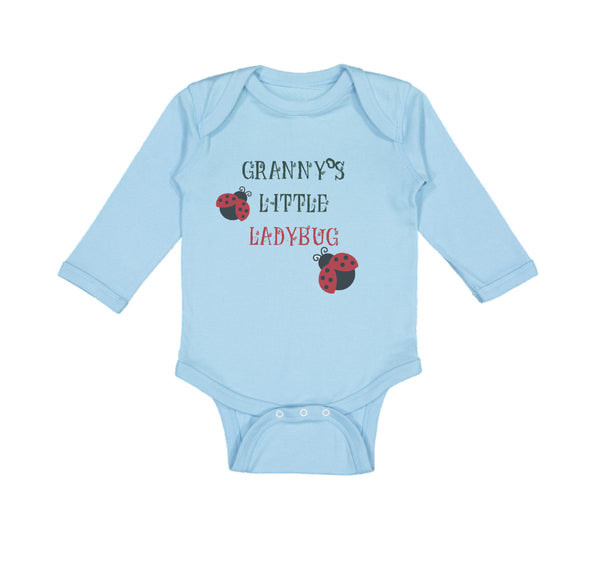 Long Sleeve Bodysuit Baby Granny's Little Ladybug Grandmother Grandma Cotton - Cute Rascals