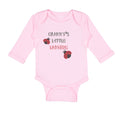 Long Sleeve Bodysuit Baby Granny's Little Ladybug Grandmother Grandma Cotton