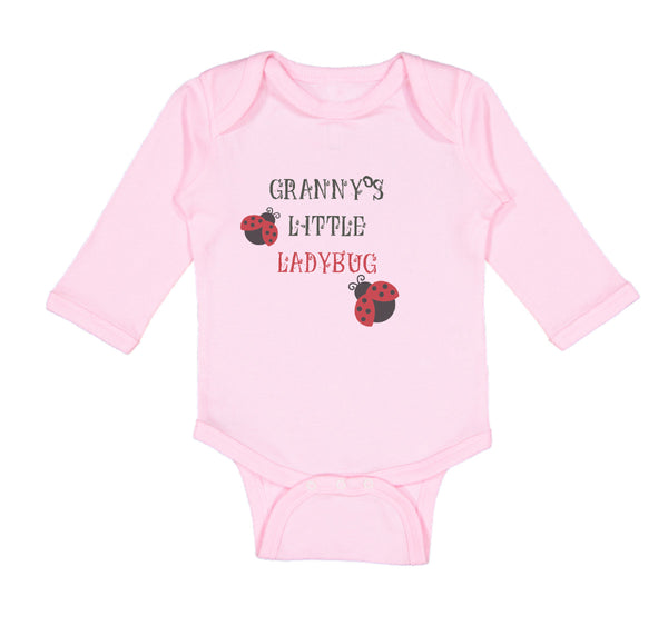 Long Sleeve Bodysuit Baby Granny's Little Ladybug Grandmother Grandma Cotton - Cute Rascals