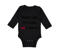 Long Sleeve Bodysuit Baby Dammit Jim I'M A Baby Not A Doctor Funny Humor Cotton