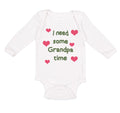 Long Sleeve Bodysuit Baby I Need Some Grandpa Time Grandfather Cotton