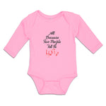 Long Sleeve Bodysuit Baby All Because 2 People Fell in Love Boy & Girl Clothes - Cute Rascals