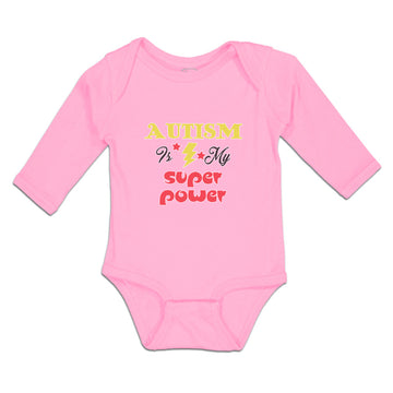 Long Sleeve Bodysuit Baby Autism Is My Super Power Boy & Girl Clothes Cotton